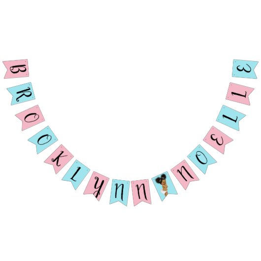 Aangepast Baby shower Bunting Vlaggetjes (Alle)