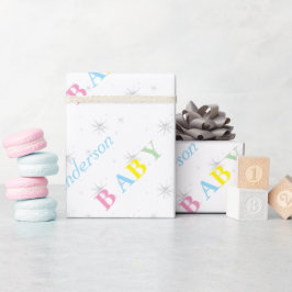 Aangepast Baby shower Cadeaupapier