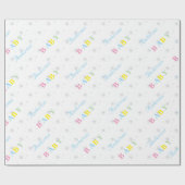 Aangepast Baby shower Cadeaupapier (Vlak)