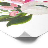 Aangepast Baby shower Deurteken Welkom Poster (Hoek)