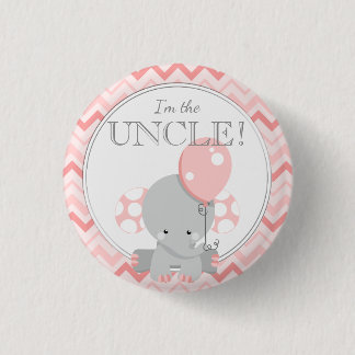 Aangepast Baby shower Partij I BEN DE UNCLE Ronde Button 3,2 Cm