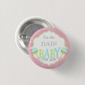 Aangepast Baby shower Partij Ik ben de DAD Button (Voorkant /achterkant)