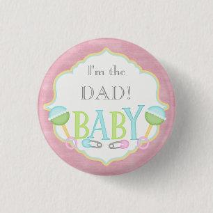 Aangepast Baby shower Partij Ik ben de DAD Button