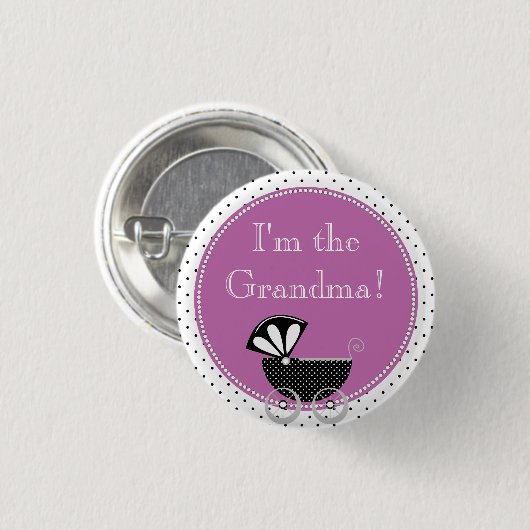 Aangepast Baby shower Partij Ik ben de oma Button (Voorkant /achterkant)