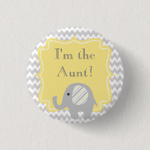 Aangepast Baby shower Partij Ik ben de Tante Butto Ronde Button 3,2 Cm