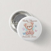 Aangepast Baby shower Ronde Button 3,2 Cm (Voorkant /achterkant)