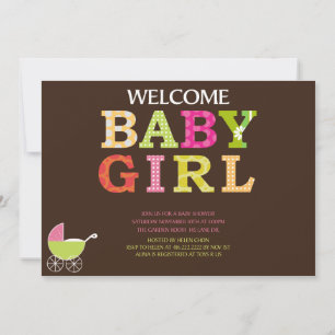Aangepast Baby shower uitnodigen Kaart
