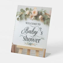 Aangepast Baby shower voetstuk 8 "x 10" display