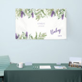 Aangepast Baby shower voor vullavendel Spandoek (Beurs)