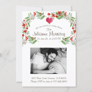 Aangepast Baby shower voor Zwangere mam Baby Bump Kaart