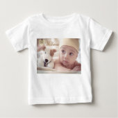 aangepast baby t-shirt met foto (Voorkant)