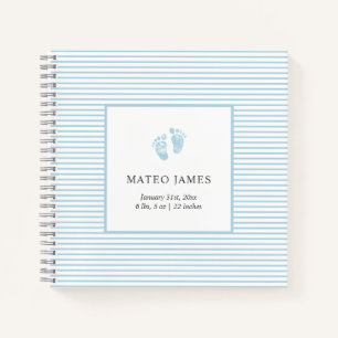 Aangepast Baby voor Baby-driepijprecord Notitieboek