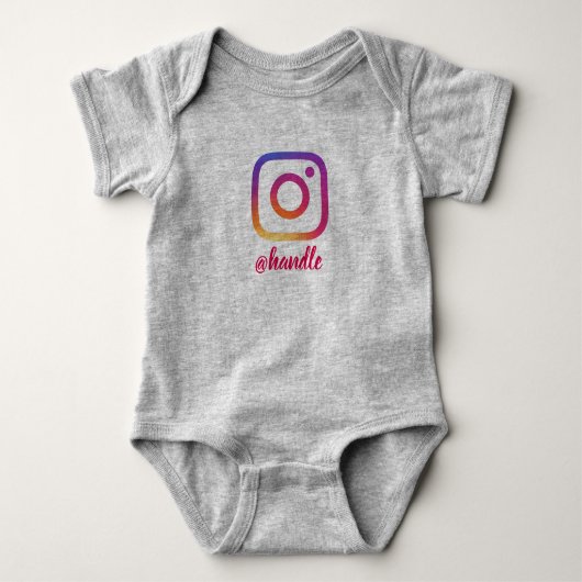 Aangepast baby voor instagram romper (Voorkant)