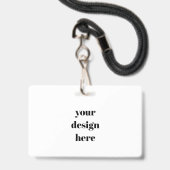 Aangepast Badge (Voorzijde met lanyard)