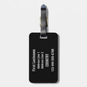 aangepast bagagelabel New York City (Achterkant verticaal)