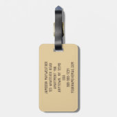 Aangepast Bagagelabel Pangolin (Achterkant verticaal)