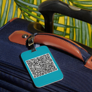 Aangepast Bagagelabel QR Code scannen Info Moderne