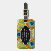 Aangepast Bagagelabel van het Patroon van de Veer  (Voorkant verticaal)