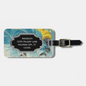 Aangepast Bagagelabel van het Patroon van de Veer (Voorkant horizontaal)