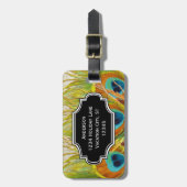 Aangepast Bagagelabel van het Patroon van de Veer  (Voorkant verticaal)