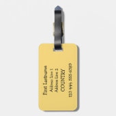 Aangepast bagagelabel van Pelican-kinderen (Achterkant verticaal)