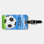 aangepast bagagelabel voetbal (Voorkant horizontaal)