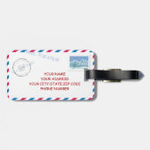 Aangepast Bagagelabel voor Air Mail Envelope (Achterkant horizontaal)
