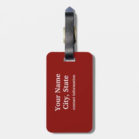 Aangepast Bagagelabel voor Alaska Heart Map (Achterkant verticaal)