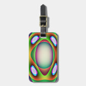 Aangepast Bagagelabel voor Alien Spaceship (Voorkant verticaal)