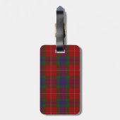 Aangepast Bagagelabel voor Clan Fraser Tartan (Achterkant verticaal)