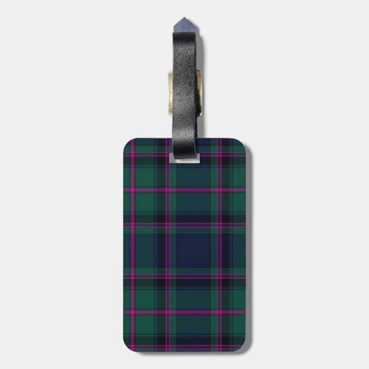 Aangepast Bagagelabel voor Cooper Tartan Pset (Achterkant verticaal)