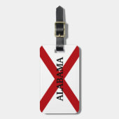 Aangepast Bagagelabel voor de vlag van Alabama (Voorkant verticaal)