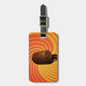 Aangepast bagagelabel voor microfoon (Voorkant verticaal)