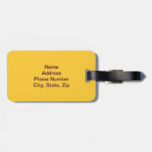 Aangepast Bagagelabel voor ongewijzigd Roos (Achterkant horizontaal)