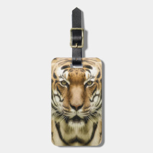 Aangepast bagagelabel voor Tiger close-up