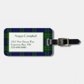 Aangepast Bagagelabel voor zwart horlogebrandje (Voorkant horizontaal)