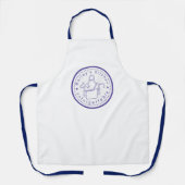 Aangepast Bailey's Kitchen Logo Witte Schort - Mod (Voorkant)