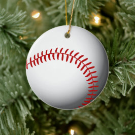 Aangepast Baseball Keramisch Ornament