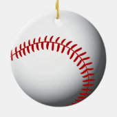 Aangepast Baseball Keramisch Ornament (Achterkant)