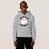 Aangepast Baseball-team, Player-naam en nummerpoor (Voorkant volledig)