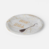 Aangepast BASIC WITCH Broom Funny Cool Aesthetic C Papieren Bordje (Gekanteld)