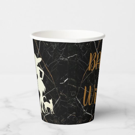 Aangepast BASISKat Funny Cool Aesthetic Cute Papieren Bekers (Rechts)