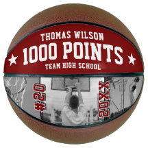Aangepast basketbal aandenken – 1000 punten mijlpa