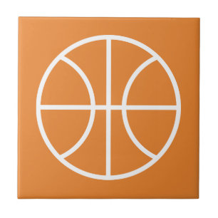 Aangepast basketbal logo tegeltje
