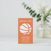 aangepast basketbalbedrijf visitekaartje (Staand voorkant)