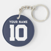 Aangepast Basketbalteam | Naam | Nummer Sleutelhanger (Achterkant)