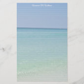Aangepast  Beach gelijnd Briefpapier (Voorkant)