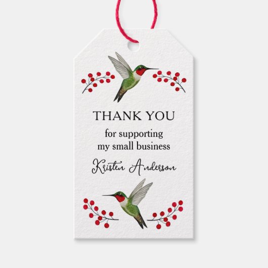 Aangepast bedankt cadeaulabel (Voorkant)