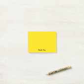 Aangepast bedankt | Geel Post-it® Notes (Op bureau)