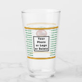 Aangepast, bedankt voor je cadeautjes voor Footbal Glas (Achterkant)